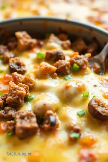 Cheesesteak Casserole presentation