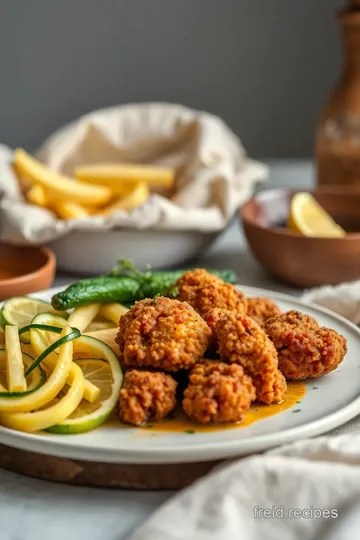 Crispy Fried Chicken & Courgette Quick Meal presentation