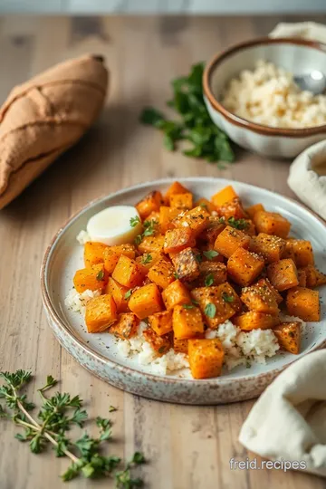 Air-Fryer Sweet Potato Hash | Healthy & Crispy ingredients