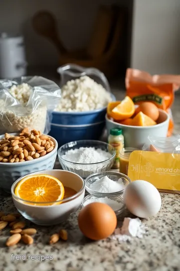 Crispy Almond & Orange Gluten-Free Biscotti ingredients