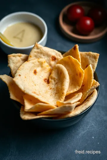 Crispy Gluten-Free Pita Chips presentation