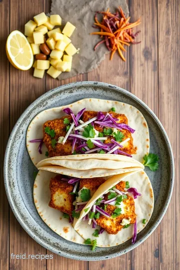 Crispy Fried Halloumi Tacos with Spicy Slaw steps