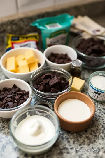 Decadent Gluten-Free Dark Chocolate Truffles ingredients