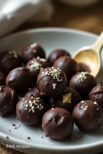 Decadent Gluten-Free Dark Chocolate Truffles presentation