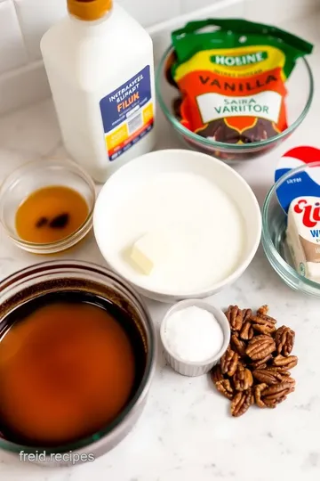 Decadent Sugar-Free Caramel Pecan Syrup ingredients