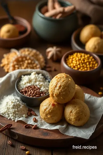 Roasted Gram Flour Ladoos - A Festive Treat ingredients