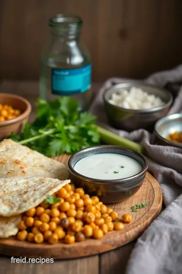 Fried Chickpeas Bhature with Tasty Raita ingredients