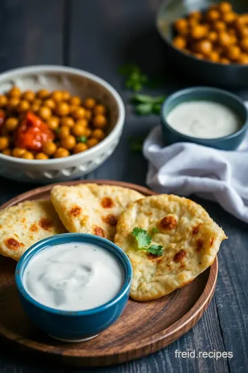 Fried Chickpeas Bhature with Tasty Raita steps