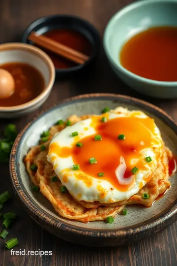 Fried Egg Foo Yung with Savory Sauce ingredients