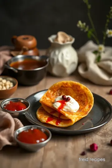 Fried Malpua with Rabri Delight presentation