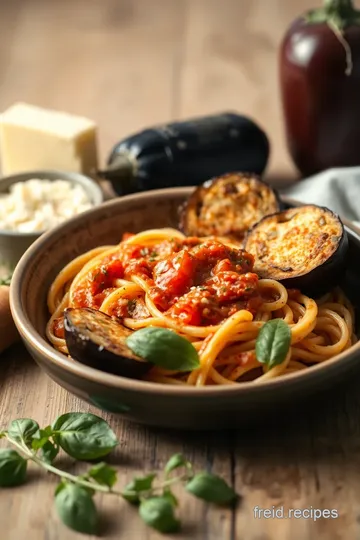 Cooked Pasta Eggplant Sicilian Delight ingredients