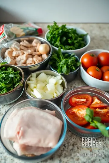 Pork Sinigang (Sour Tamarind Soup) ingredients