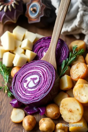 Sautéed Red Cabbage with Hearty Potatoes ingredients