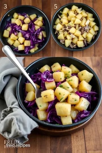 Sautéed Red Cabbage with Hearty Potatoes steps