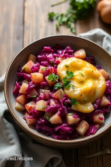 Cooked Red Cabbage Potato Hash Delight steps