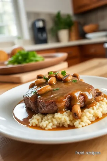 Savory Round Steak with Mushroom Gravy steps