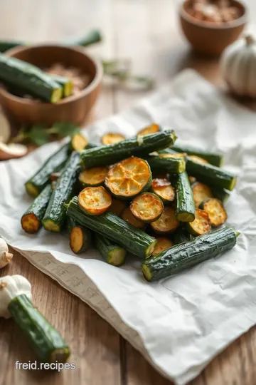 Flash-Fried Courgettes with Garlic Flavor ingredients