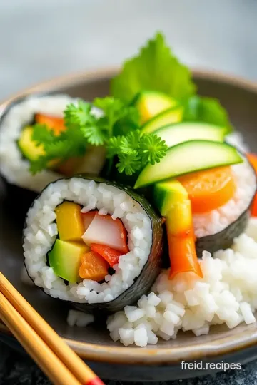 Delightful Gluten-Free Sushi Rolls presentation