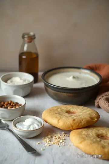 Fried Bread Mughal Dessert with Rabri ingredients