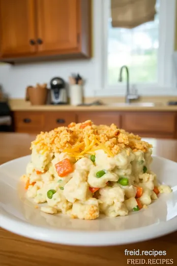 Chicken Ritz Cracker Casserole steps