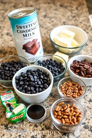 Condensed Milk Chocolate Fudge ingredients