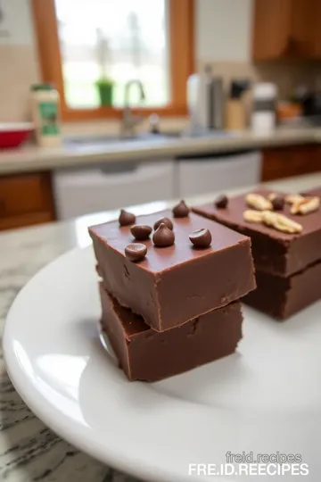 Condensed Milk Chocolate Fudge steps