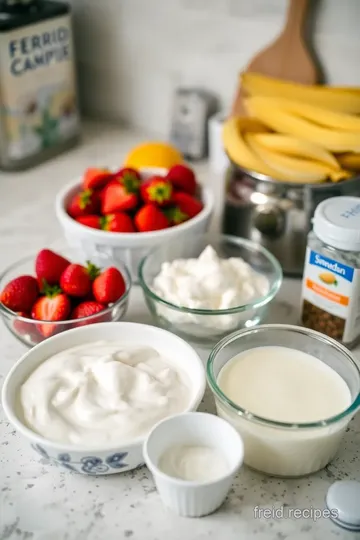 Easy Fresas con Crema - Sweet & Creamy Delight ingredients