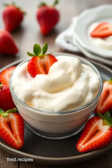 Easy Fresas con Crema - Sweet & Creamy Delight presentation