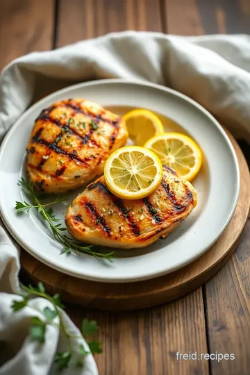 Grilled Lemon Chicken: A Burst of Zesty Flavor presentation