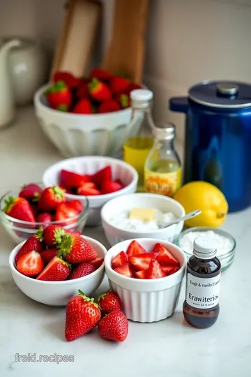 Easy Sugar Free Strawberry Syrup ingredients