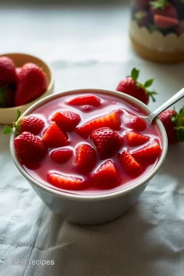 Easy Sugar Free Strawberry Syrup presentation