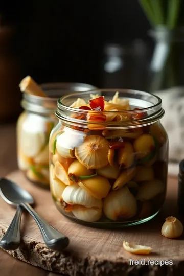 Fermenting Wild Garlic with Spring Onions presentation