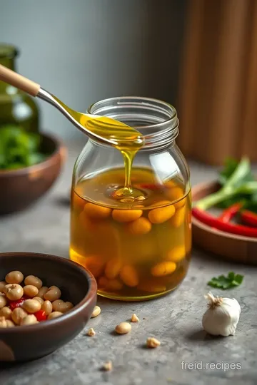 Garlic-Infused Peanut Chili Oil Recipe steps