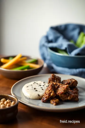 Flash-Fried Fillet Steak with Creamy Sauce presentation