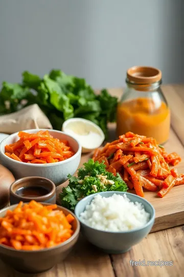 Sizzling Kale & Kimchi Fried Rice ingredients