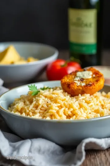 Margherita Risotto Balls presentation