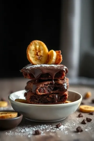 Fried Chocolate Banana French Toast presentation