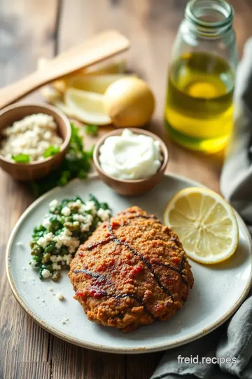 Fried Beef Schnitzel with Crispy Coating ingredients