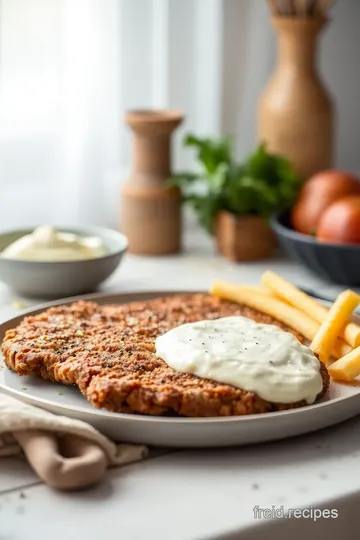 Fried Beef Schnitzel with Crispy Coating steps