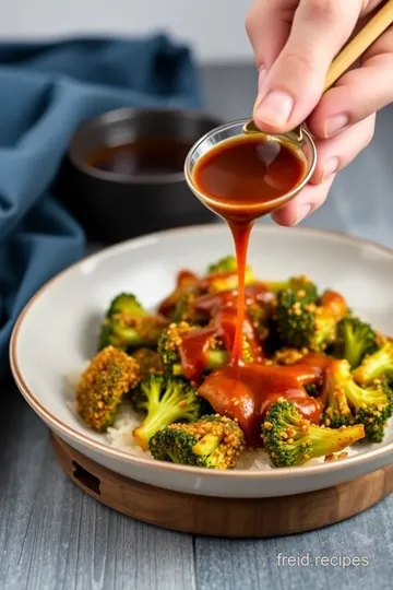 Fried Thin-Stemmed Broccoli with Hoisin Sauce steps