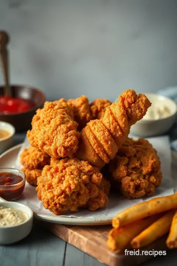 Southern Fried Chicken with a Crispy Twist presentation