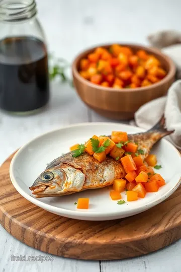 Pan-Fried Mackerel with Citrus Salsa presentation