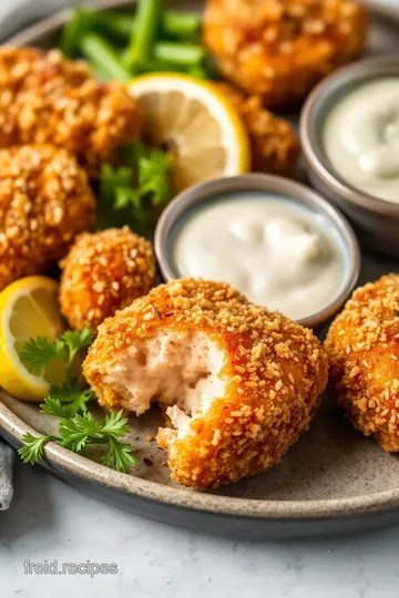 Crispy Salmon Bites presentation