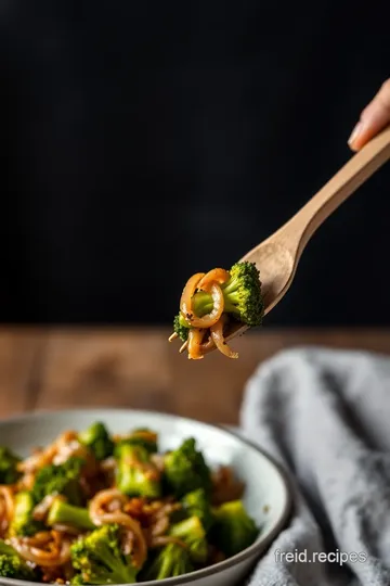 Fry Tenderstem Broccoli with Onion & Garlic steps