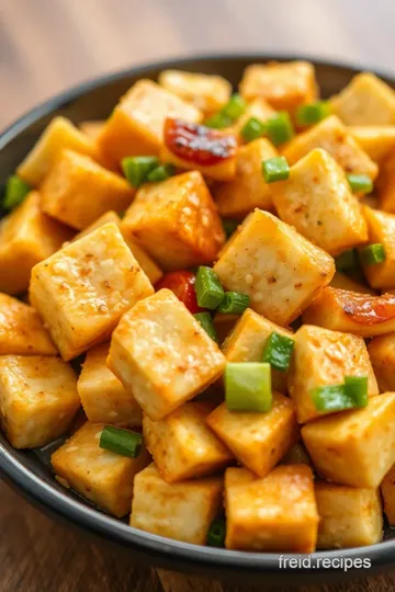 Tauhu Goreng (Fried Tofu) presentation