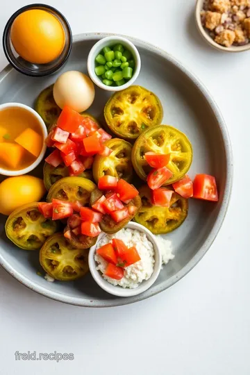 Fried Green Tomatoes with Ripe Tomato Salsa ingredients