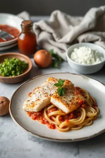 Pan-fried Sea Bass with Puttanesca Sauce ingredients