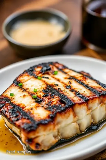 Miso-Glazed Black Cod presentation