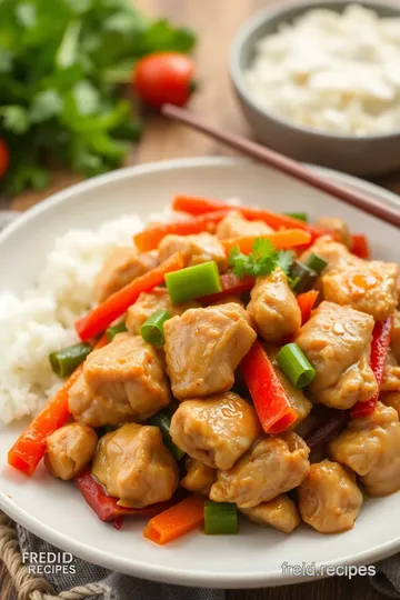 Vibrant Chicken Stir-Fry with Colorful Veggies ingredients