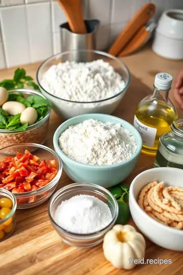 Healthy & Delicious Gluten-Free Pizza ingredients